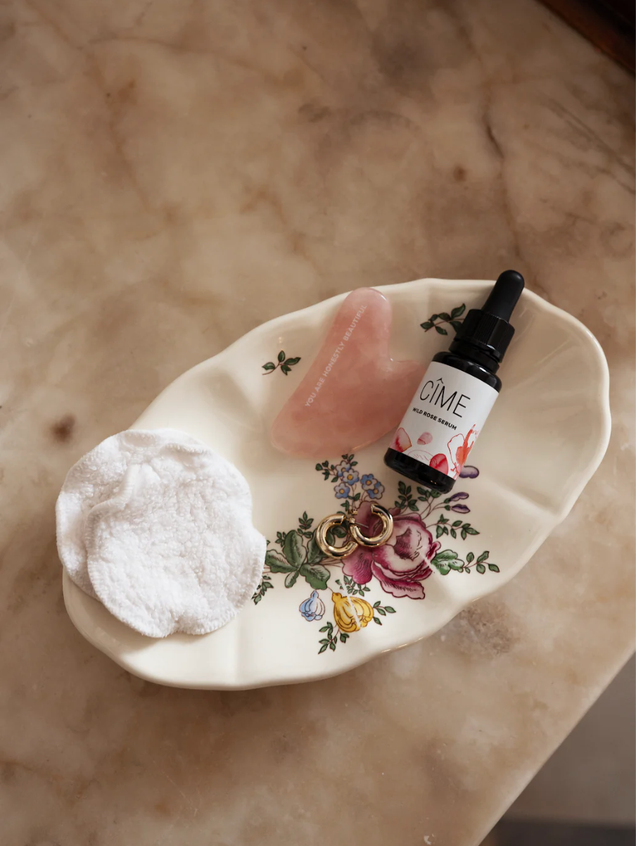 Rozenkwarts gua sha steen