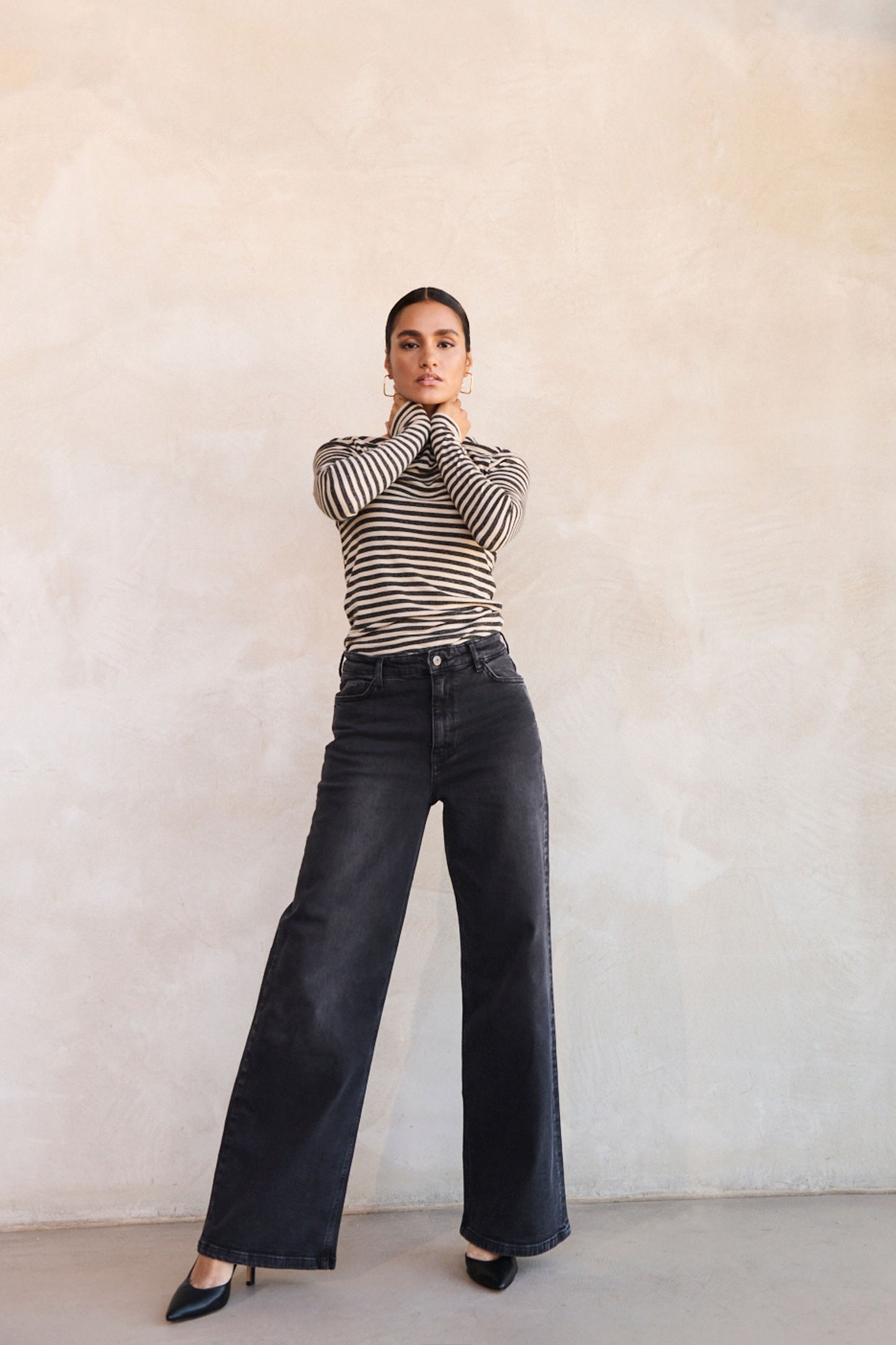 basic ls stripe top