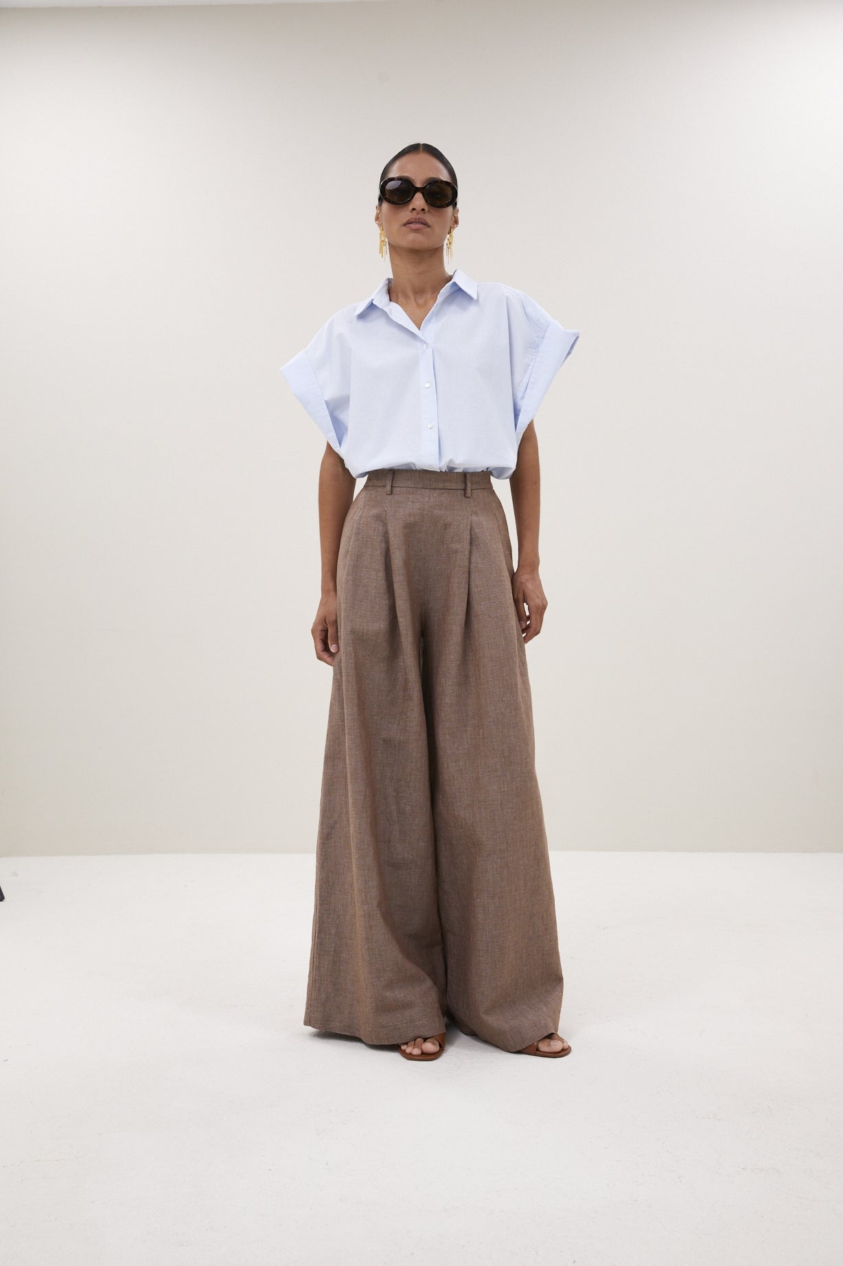 Pixie chambray blouse