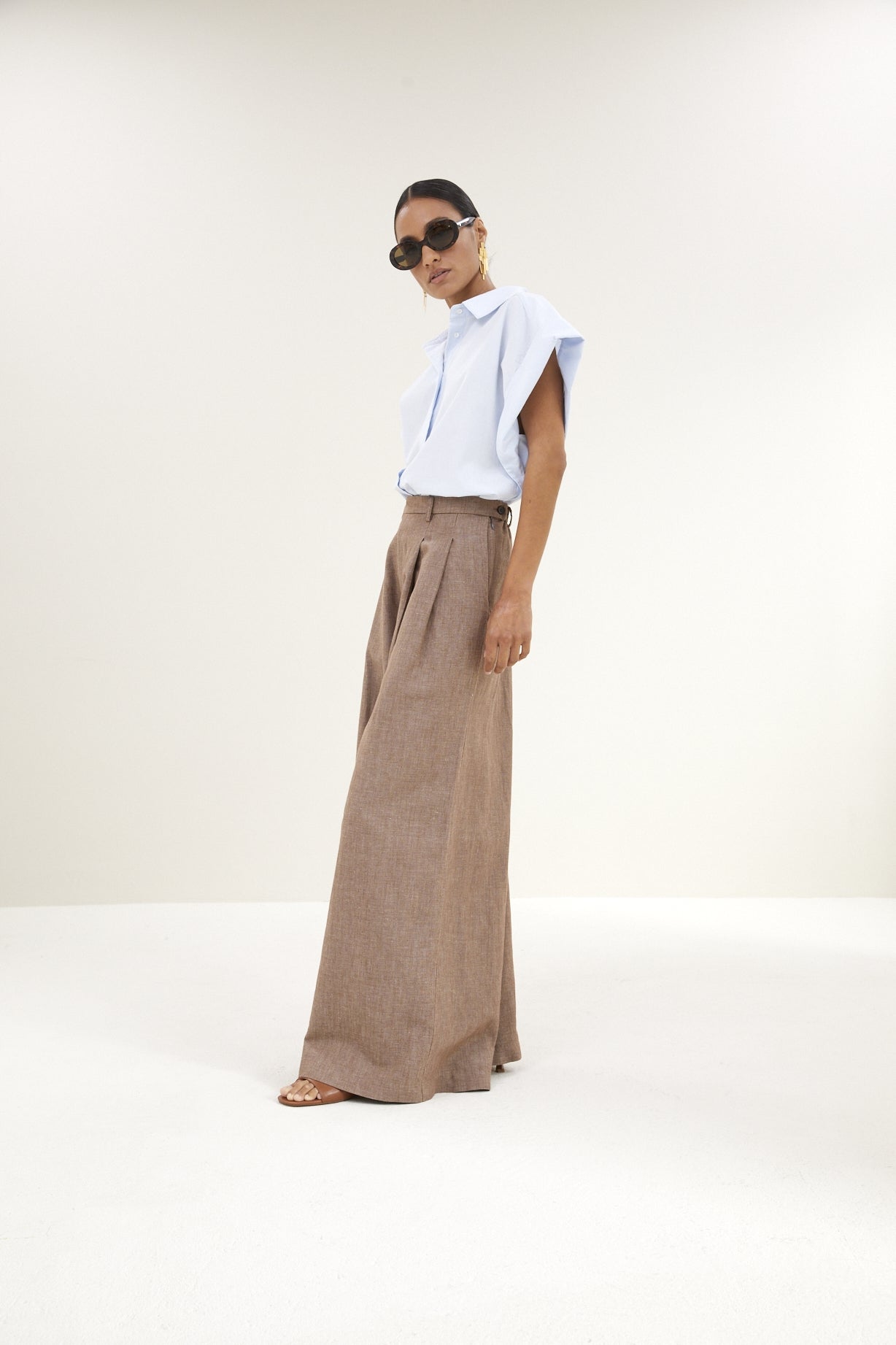 Pixie chambray blouse