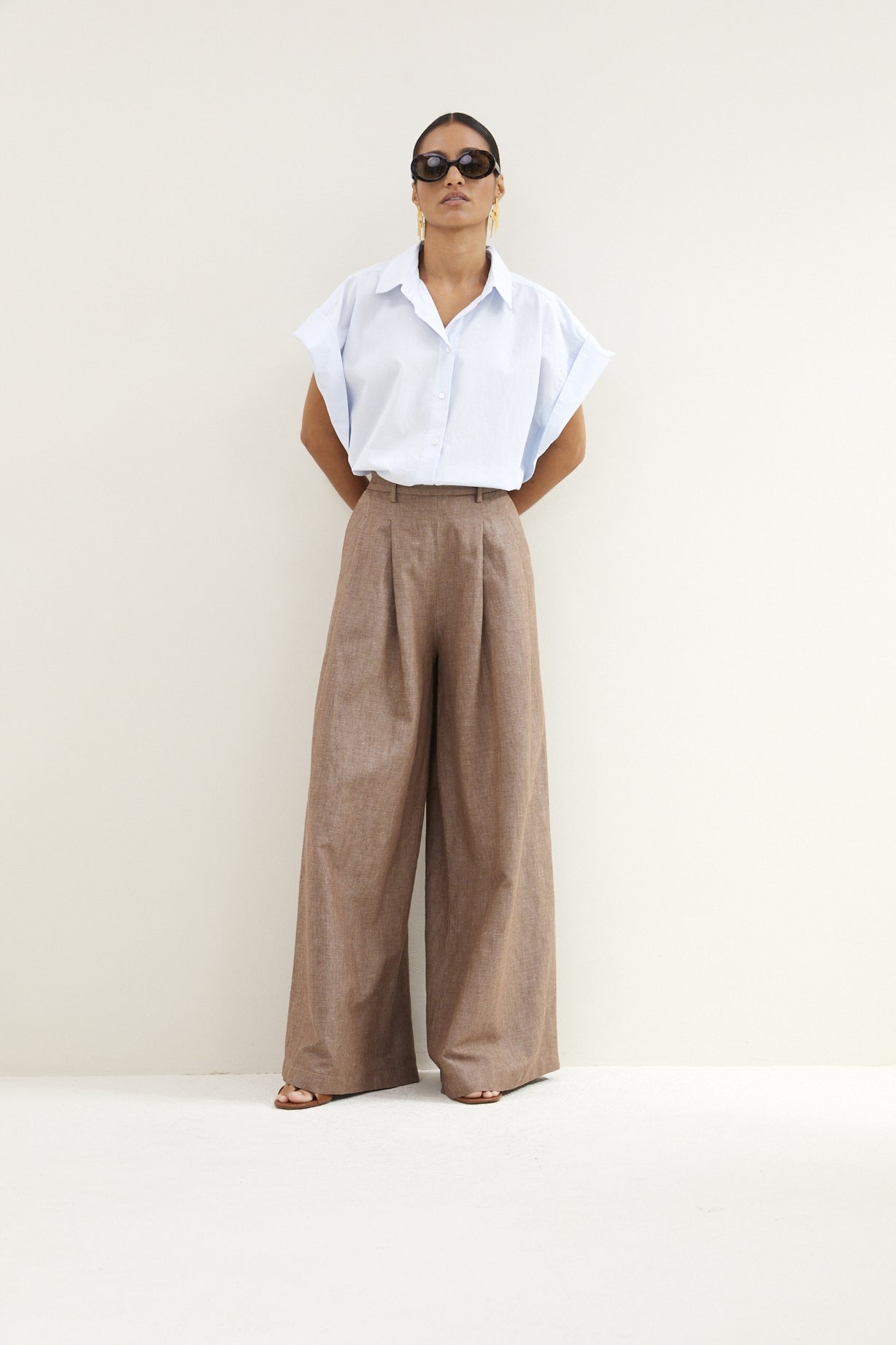 Pixie chambray blouse