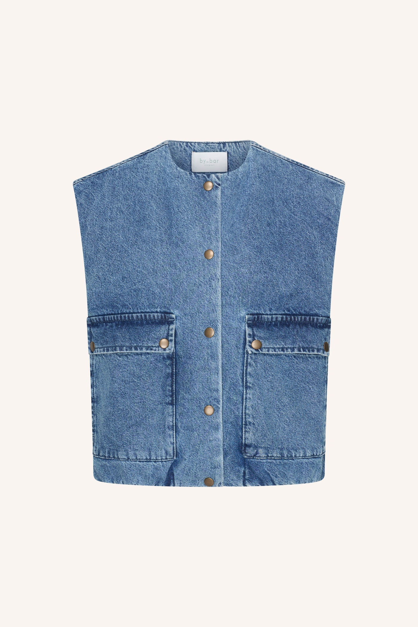 Maggie denim sleeveless jacket