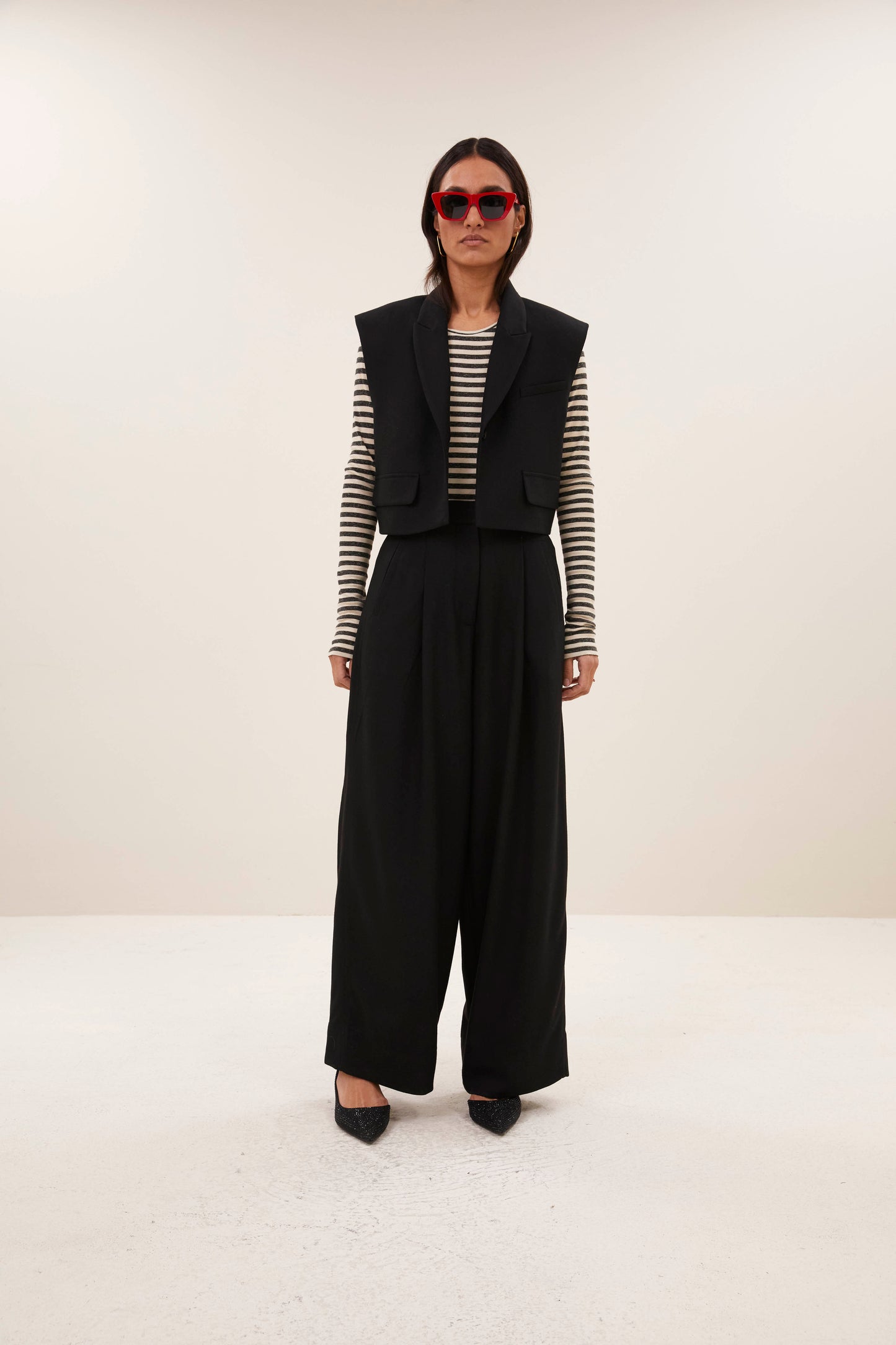 Bobi herringbone gilet