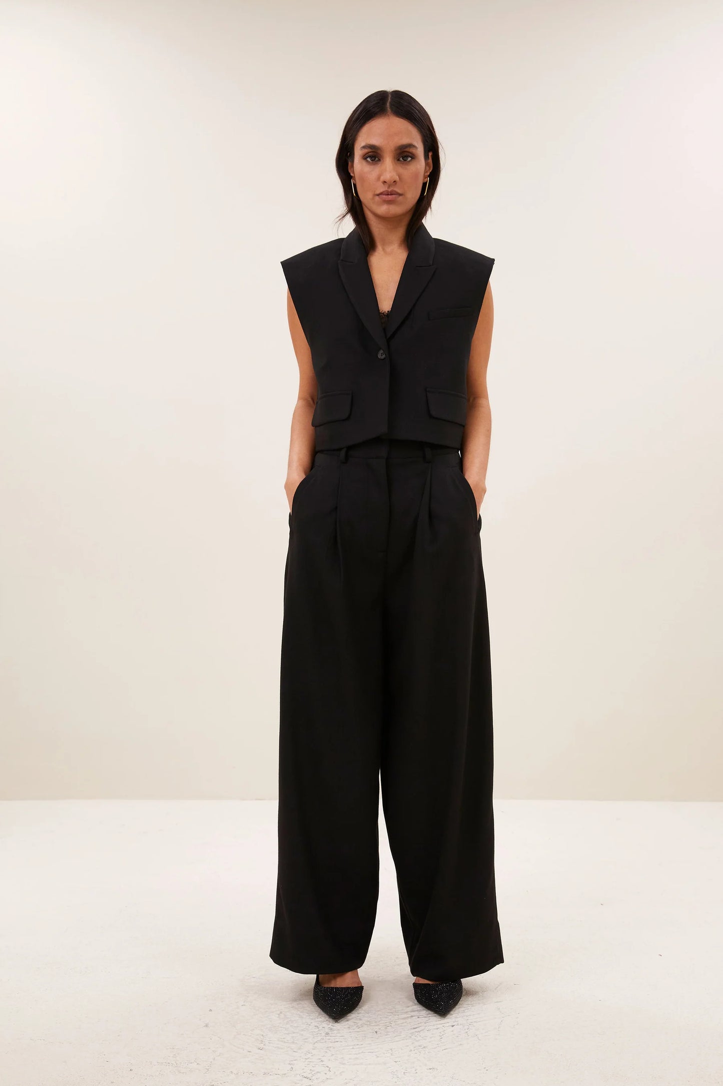 Bobi herringbone gilet
