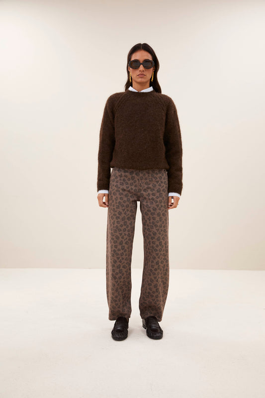 Lew cheetah chocolate pants