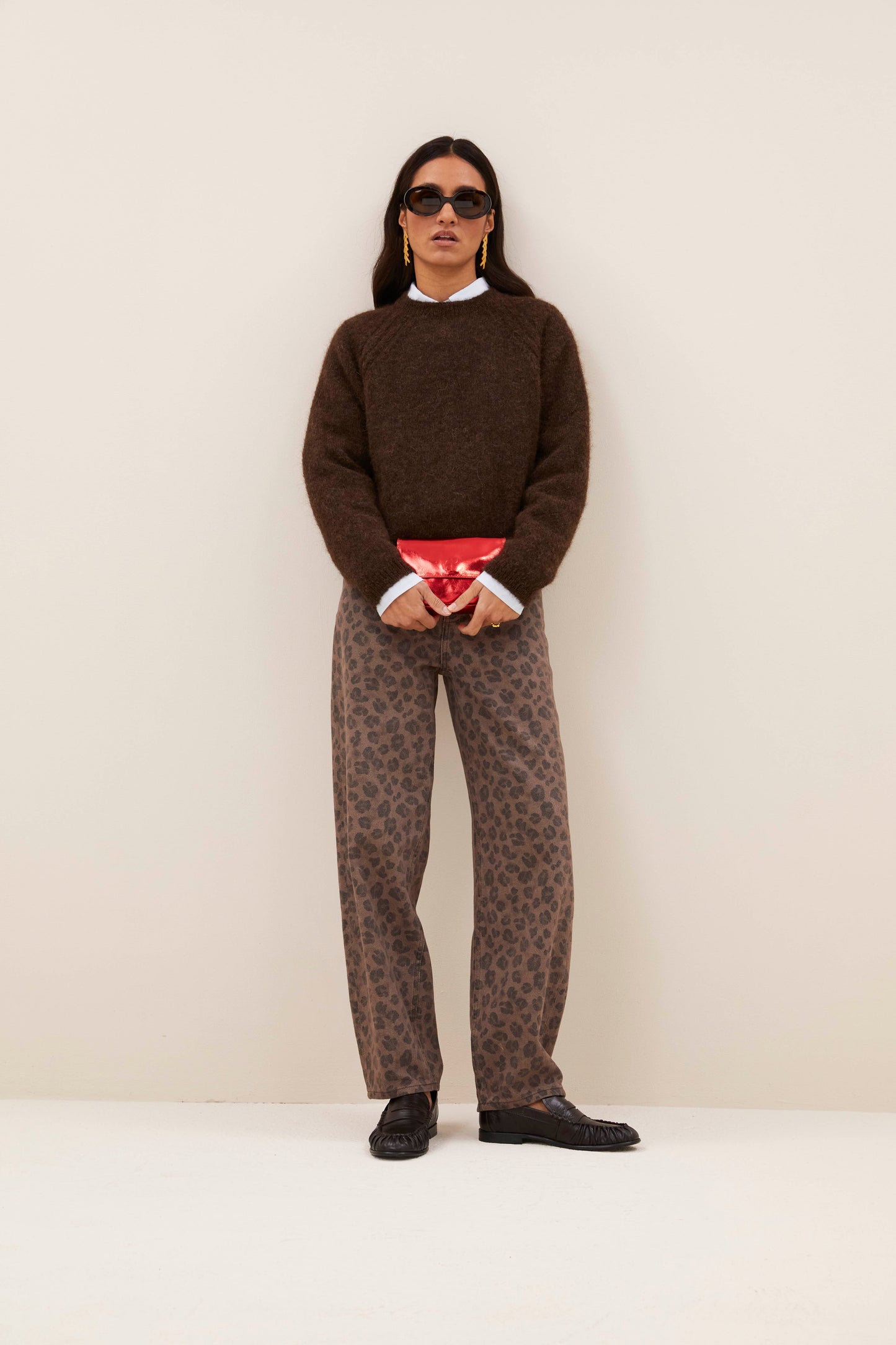 Lew cheetah chocolate pants