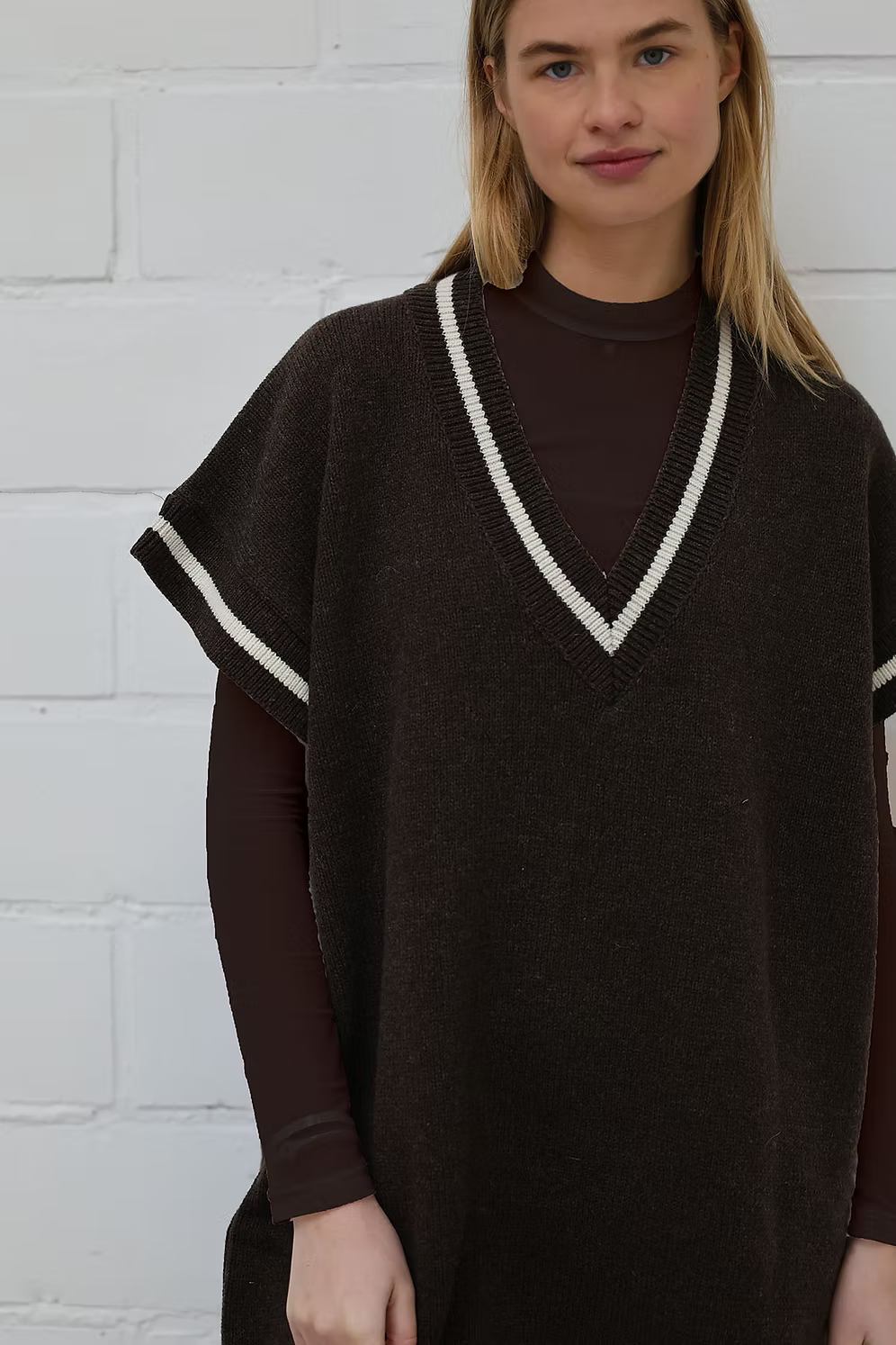 Tammy top - Mesh brown