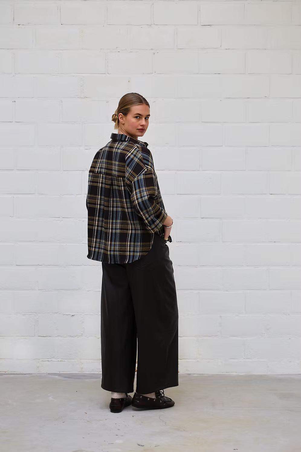 Penny pants - Vegan leather brown