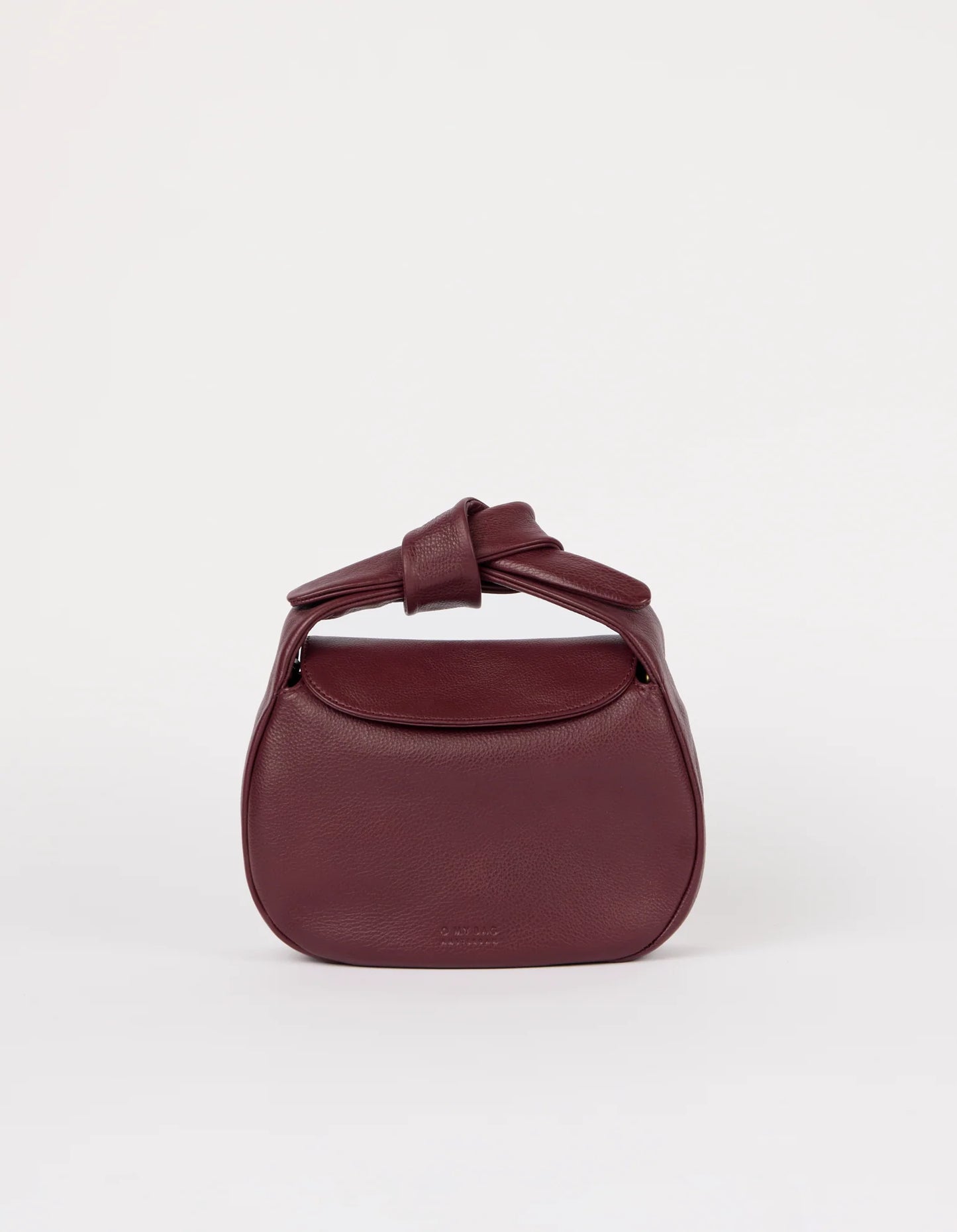 Coco Croissant - Kersenrood Soft Grain Leer