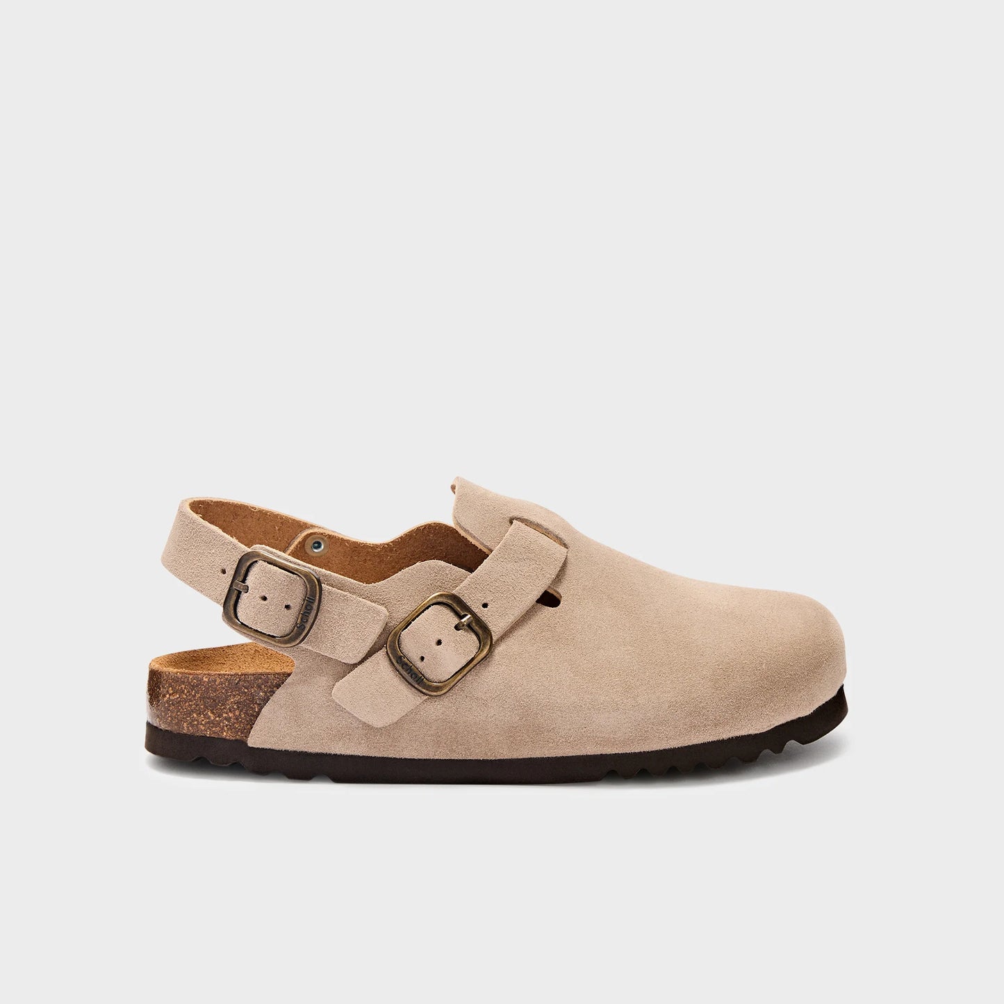 Mules fae backstrap - dark beige