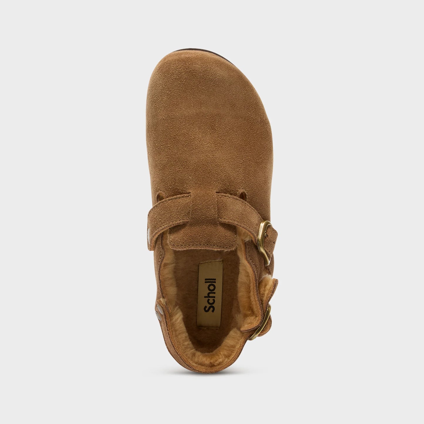 Mules fae fur backstrap - taupe