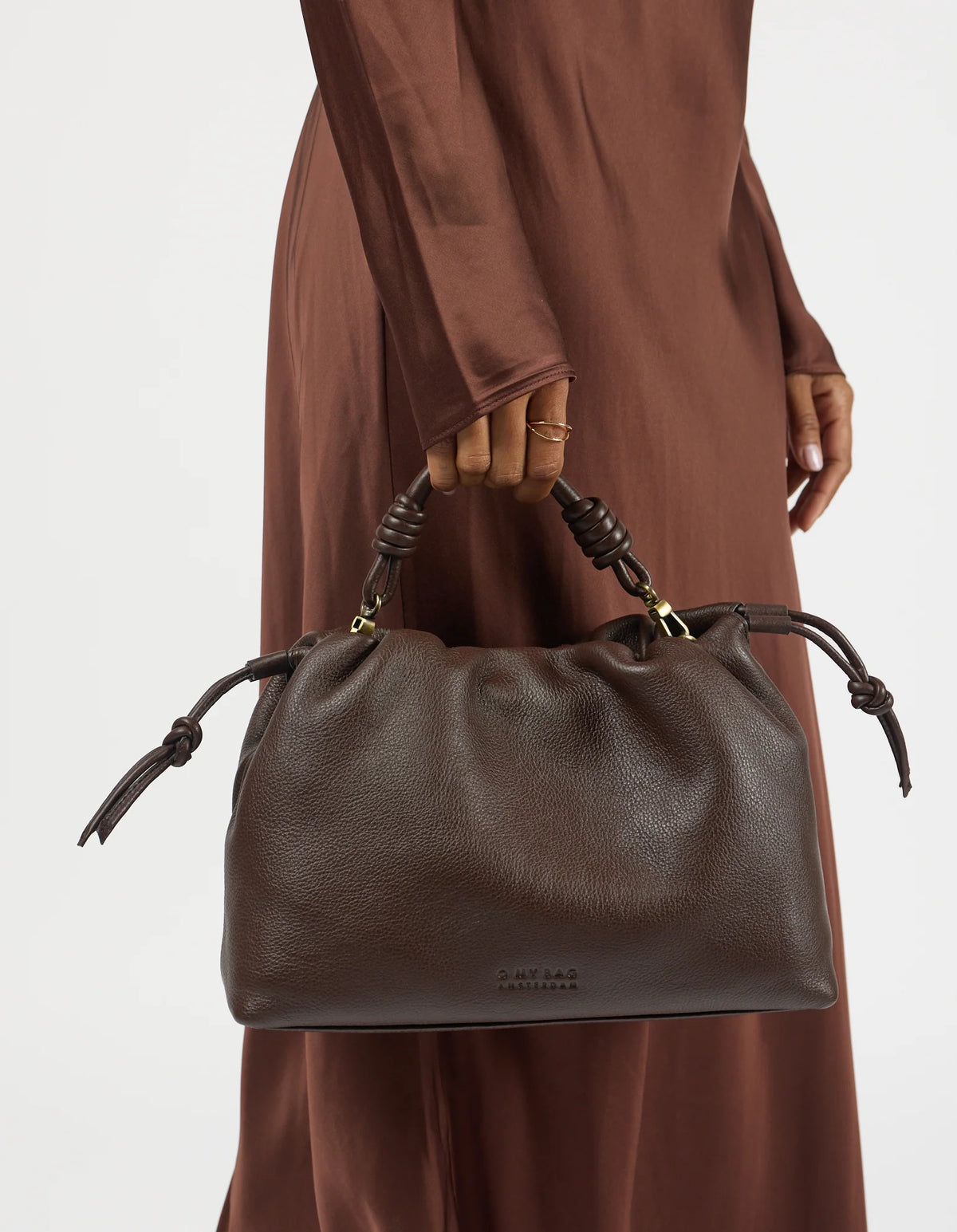 Kiki Midi - Chocoladebruin Soft Grain Leer