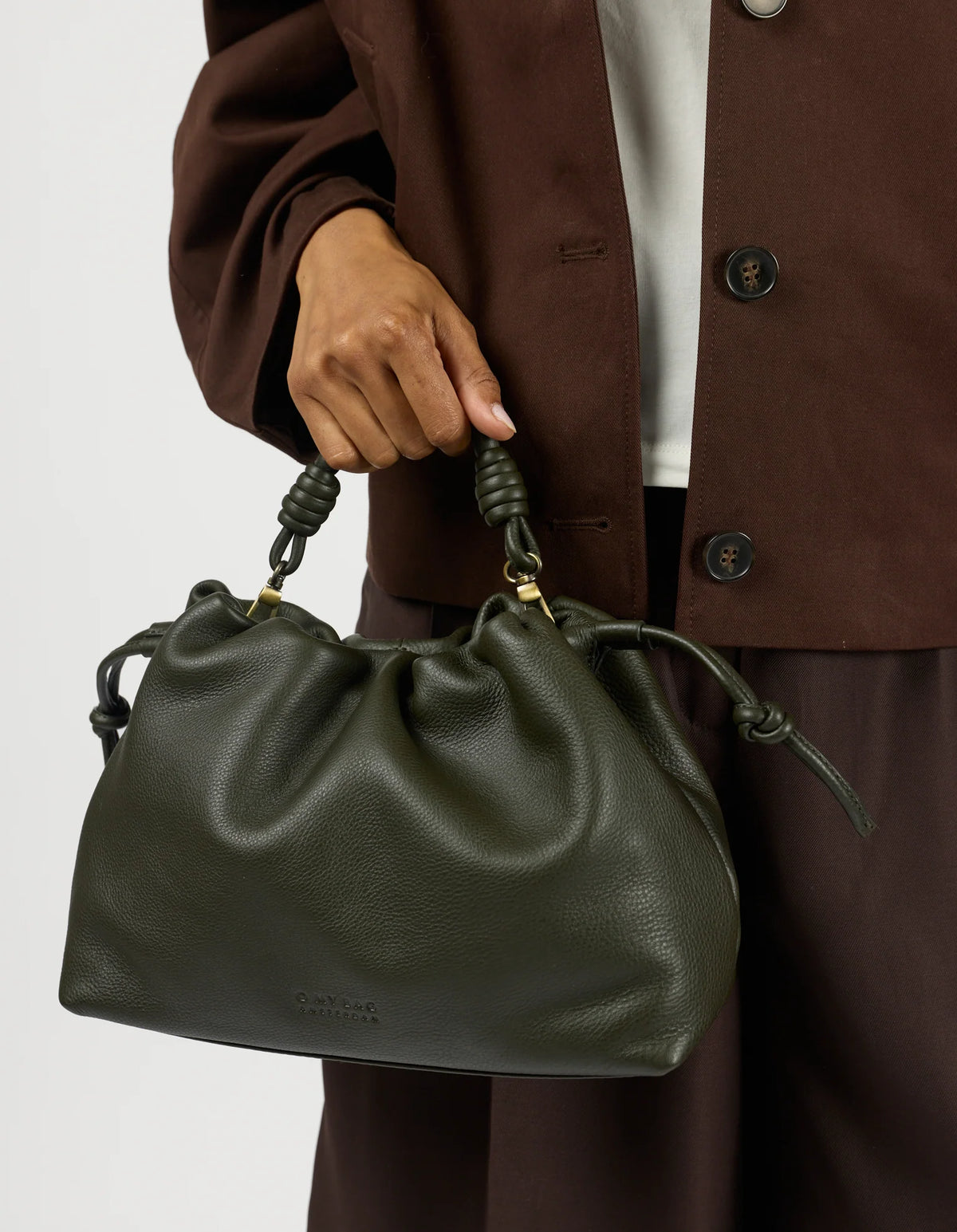 Kiki Midi - Moss Soft Grain Leer