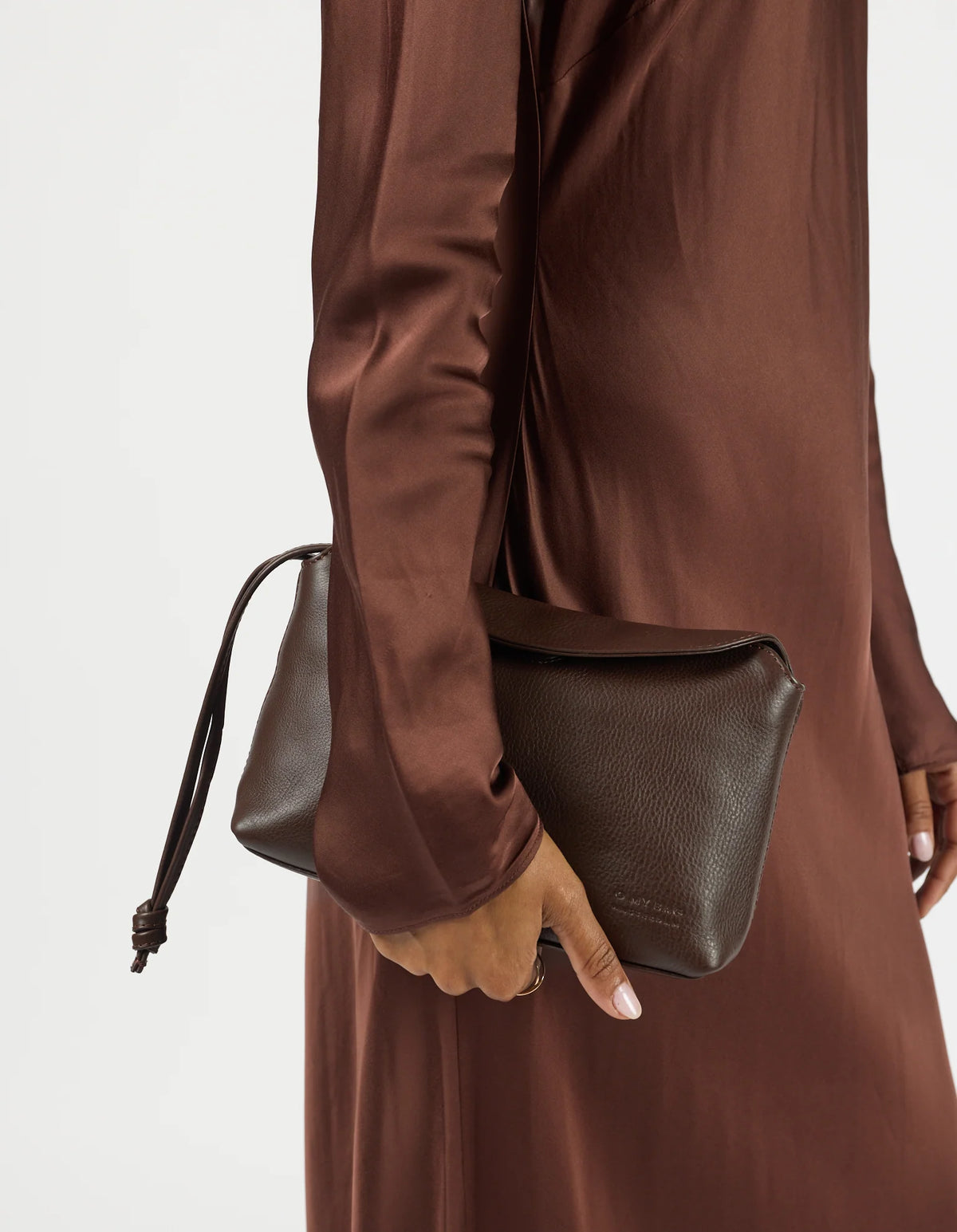 Sienna Mini - Chocoladebruin Soft Grain Leer