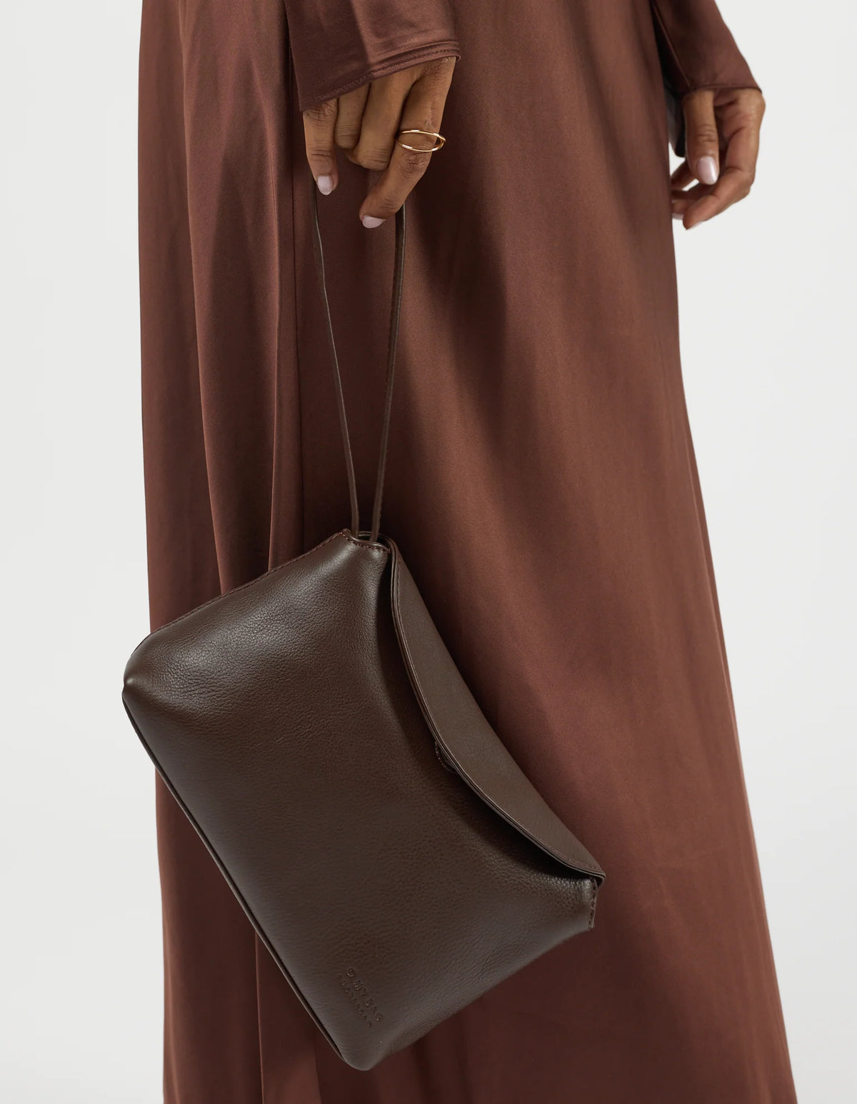 Sienna Mini - Chocoladebruin Soft Grain Leer
