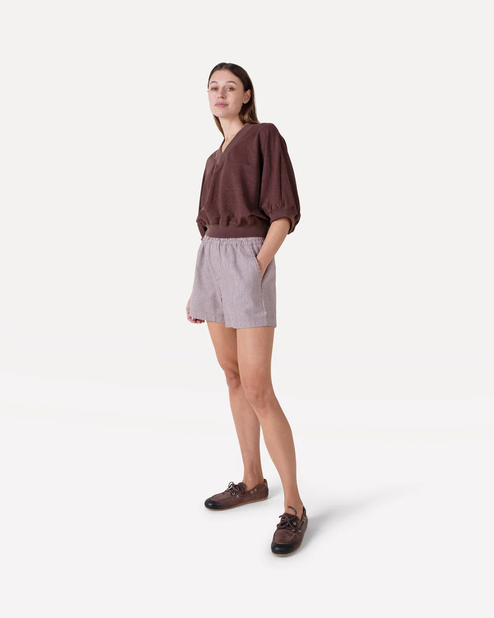 Romane stripe shorts
