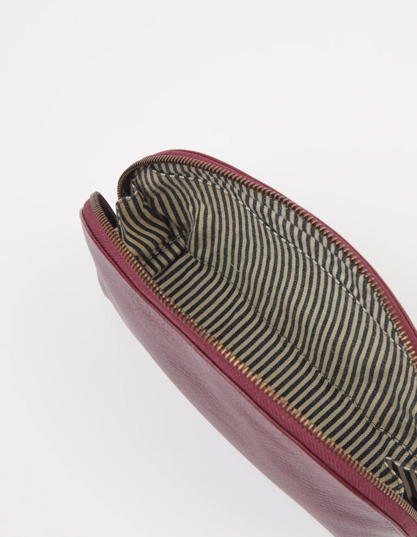 Make up Case Medium - Kersenrood Soft Grain leer