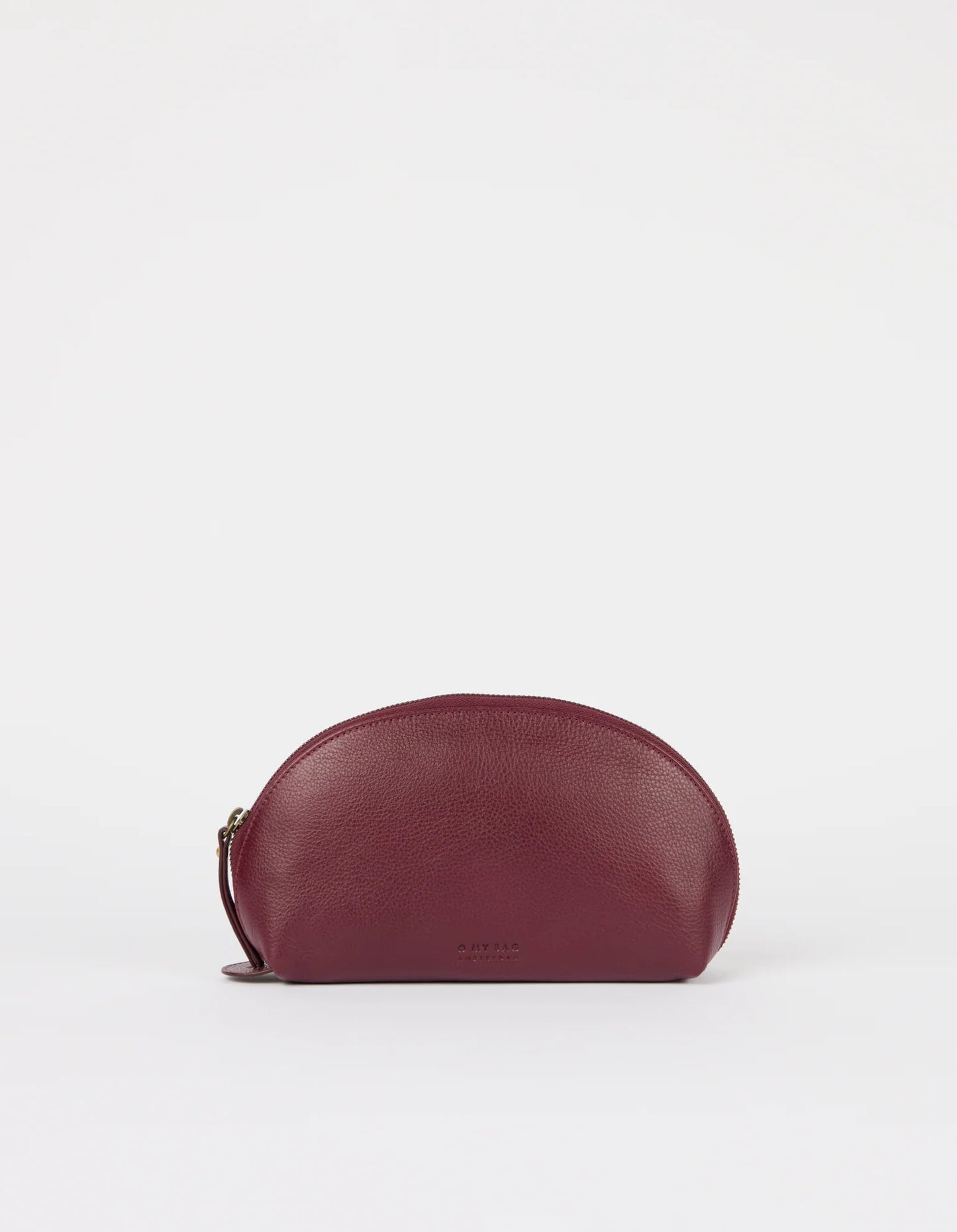 Make up Case Medium - Kersenrood Soft Grain leer