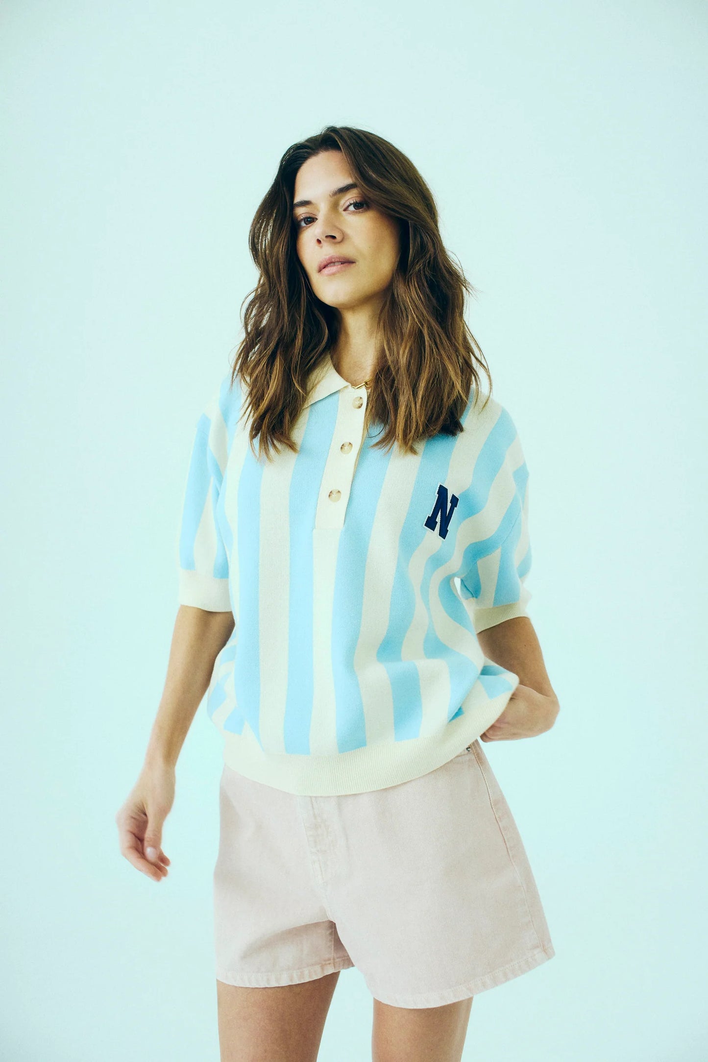 Varsity knit polo