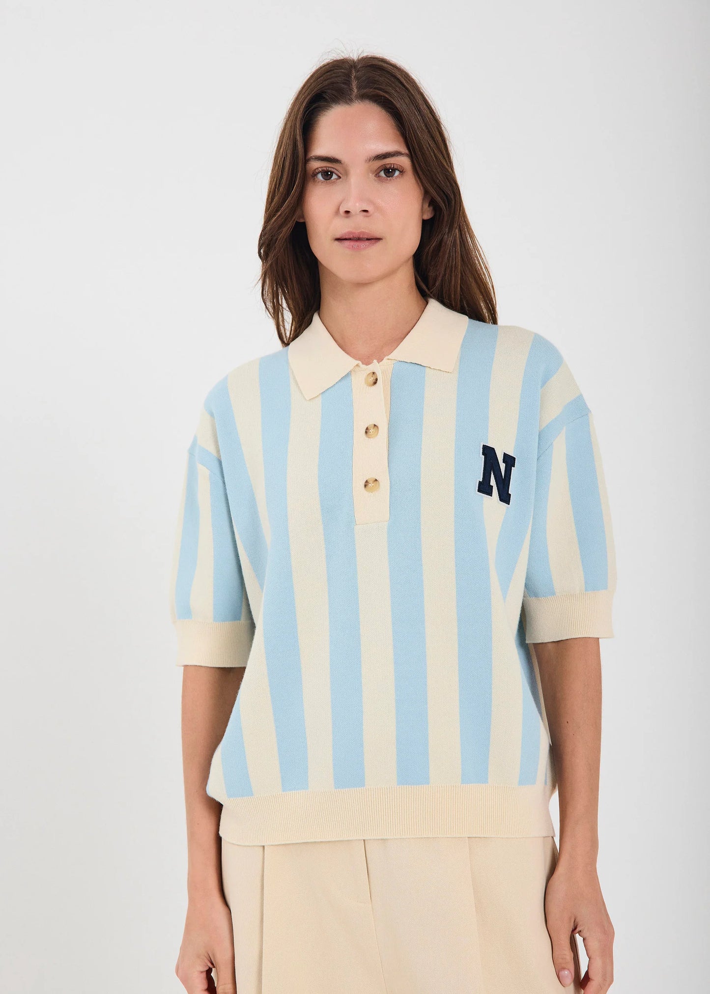 Varsity knit polo