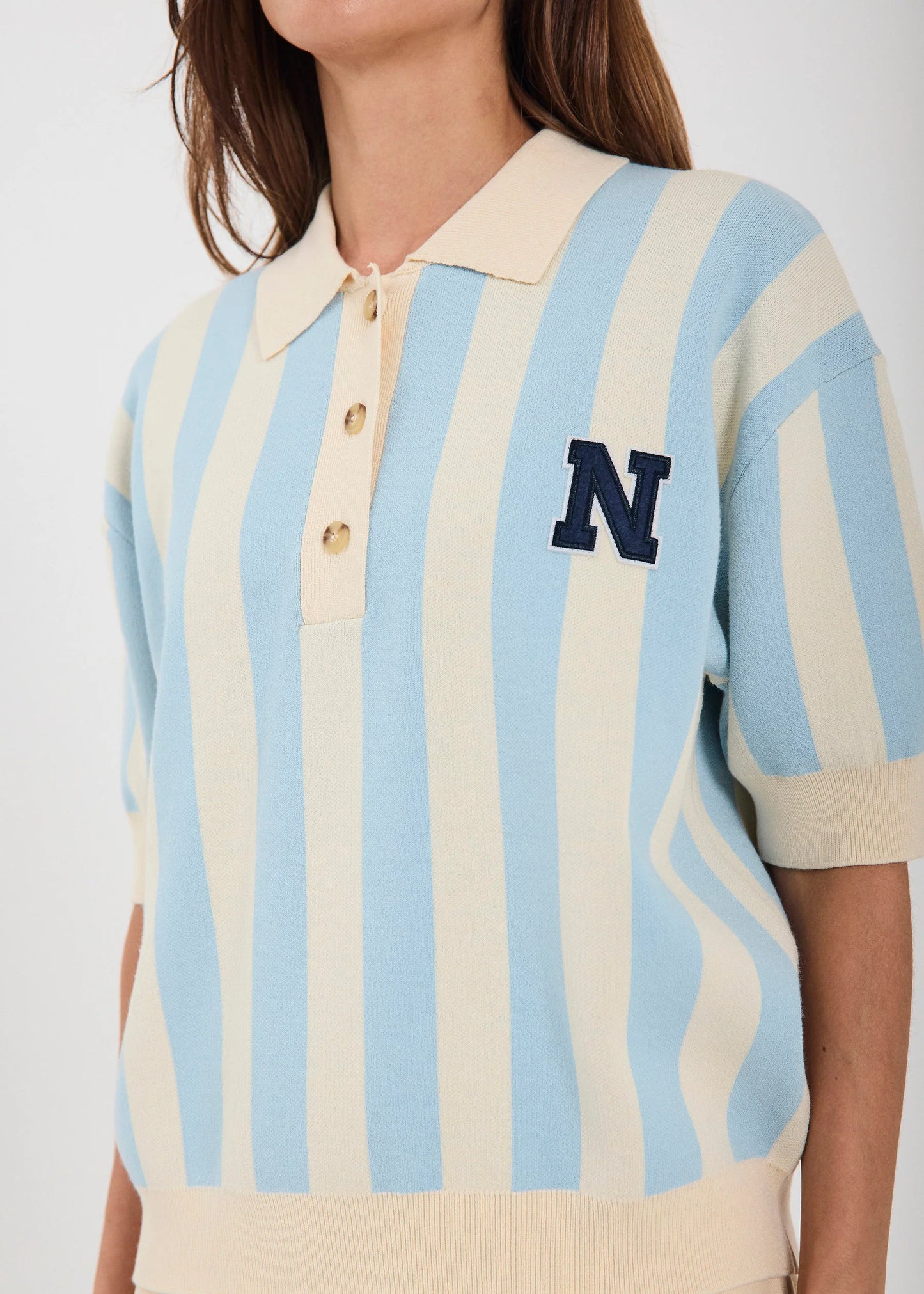 Varsity knit polo