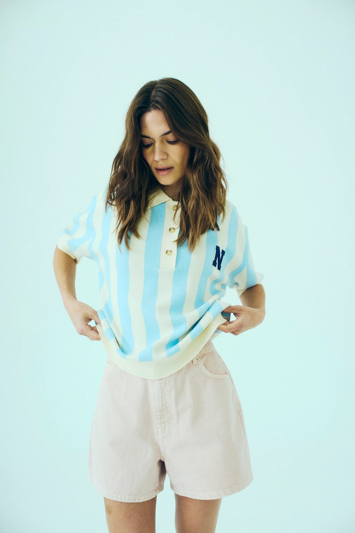Varsity knit polo