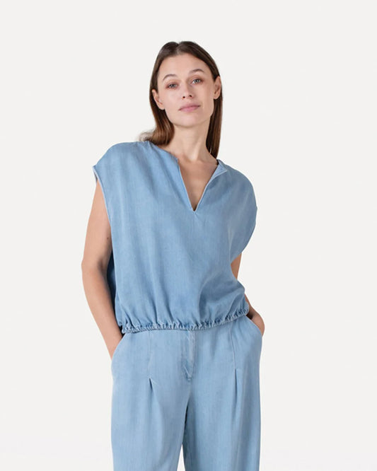 Aurore denim top