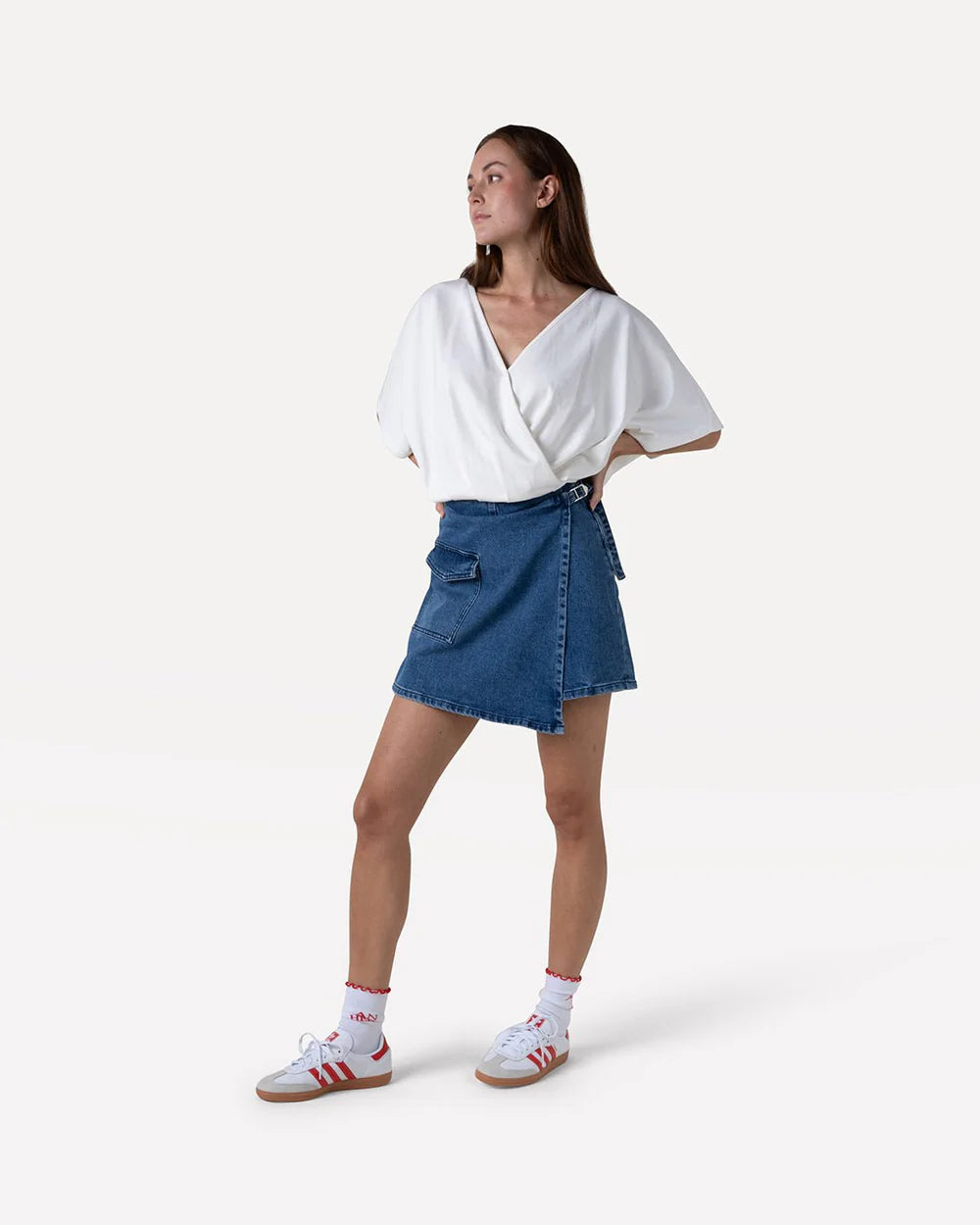 Gwen denim skort