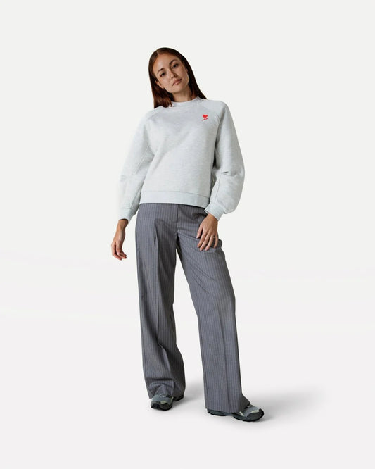 Moore pleated pin stripe pants