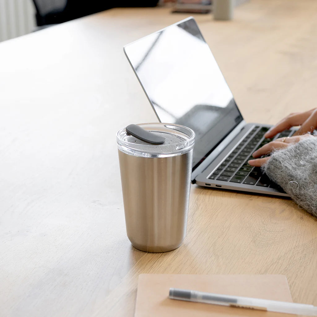 To go travel tumbler - stainless steel - 360ml with plug
