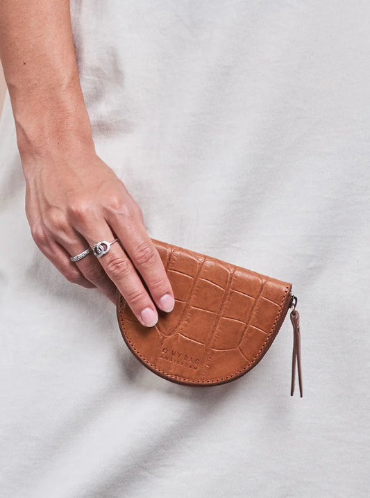 Laura Portemonnee - Cognac Classic Croco