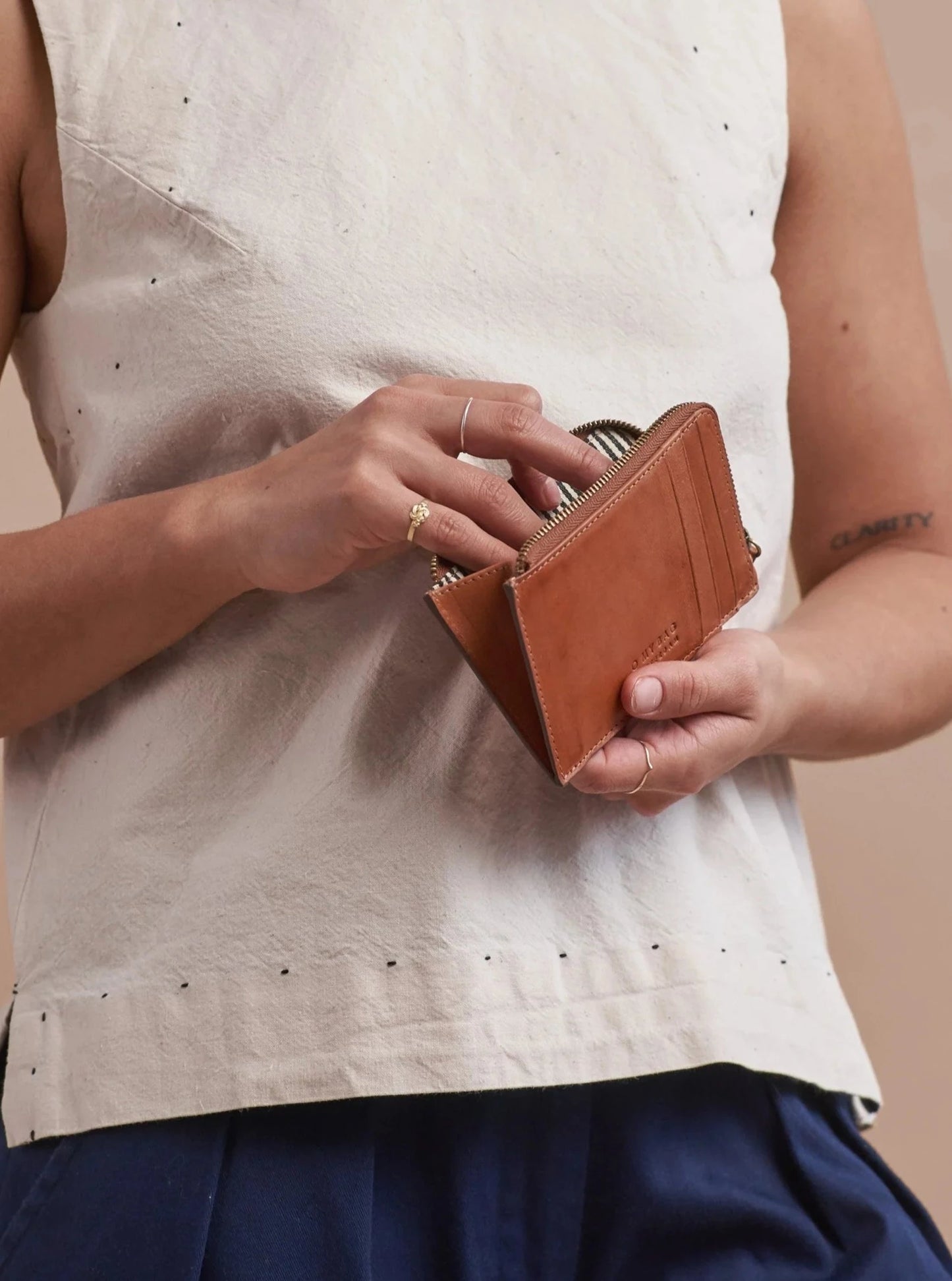 Lola Portemonnee - Cognac Klassiek Leer